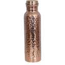 COPPER BOTTLE Pure Copper Water Bottle 34 Oz Copper Water Bottle - Leak Proof (34 Oz) (Hammered)