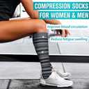 Copper Compression Socks for Women & Men (6 pairs) - Best Support for Nurses, Running, Hiking, Recovery