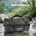 120-140L large Capacity Airtight Waterproof Travel Dry Bag,Equipped with Durable Inflatable Shoulder Straps and Handles Suitable for Diving Equipment Motorcycles Rowing Kayaking Camping