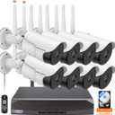 Weilailife 8CH 1080P System+8pcs 960P Cameras HDD Type SATA 3.5 inch 3TB HDD