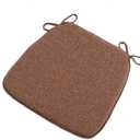 Chair Pads with Ties 18x17, Memory Foam Kitchen Chair Cushions with Ties 18 Inch, Non Slip Chair Pads for Dining Chairs Set of 2 4 6, Seat Cushions Covers Washable and Removable with Zipper