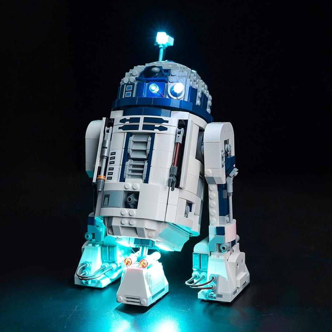 Upgraded Led Light Kit Compatible with Lego R2-D2 Brick Built Droid Figure Building Set, Lights Decoration Compatible with Lego 75379, Best Gifts for Adults (Model Not Included)