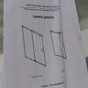 CKB Frameless Sliding Bathtub Shower Doors, 57 1/ 2-60 IN. W Adjustable x 60 IN. H, 5/ 16 inch(8mm) Tempered Safety Glass Thickness, Reversible for Left or Right, Gold Finish Hardware Kit, Tampa