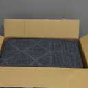 MBIGM 8" X 30" (15 in Pack) Non-Slip Carpet Stair Treads Non-Skid Safety Rug Slip Resistant Indoor Runner for Kids Elders & Pets with Reusable Adhesive - Dark Gray Diamond Weave
