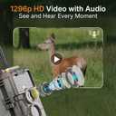 GardePro E6 WiFi Trail Camera (Non-Cellular), Stable WiFi with External Antenna, On-Site App Viewing, 64MP 1296P HD, No-Glow Night Vision, Motion Activated Waterproof Game Camera