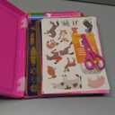 Drawing Stencil Kit for Kids, 60 PC Art Set with 370+ Shapes, Sketch Pad, and Colored Pencils for DIY Arts and Crafts for Boys and Girls, Draw with Letter, Animal and Car Stencils, Pink