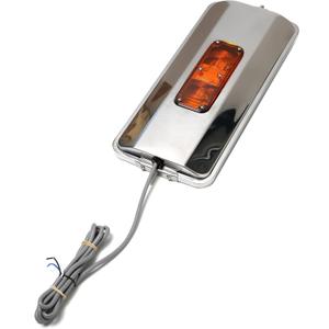 Stainless Steel Mirror, 7 x 16 inches, West Cost Mirror. Heated plus lights option (7X16 SS Heated, with Light)