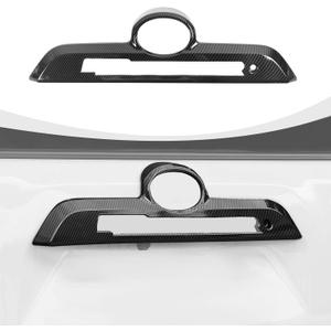 Rear Door Tailgate Handle Cover Trim Compatible with Toyota 4Runner 2010-2024 Exterior Accessories Carbon Fiber (Not for 4Runner Limited)