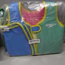 Speedo Kids' Begin to Swim Flotation Classic Life Vest UPF 50 (Medium, Bondi Blue/Fake Green)