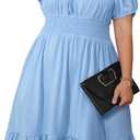 Light Blue Dress for Women, XXL