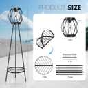 2 Pck Solar Lights Outdoor with Plant Stands, Solar Floor Lamp, Patio Decor for Garden Yard Pathway Driveway Porcha