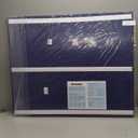 Large Bulletin Board, 60 X 36 inches Cork Board with 30 Pushpin, 5' x 3' Felt Cork Board Notice Pin Board, Self-Adhesive Vision Board Mood Board Foldable Photo Board for Wall - Dark Blue