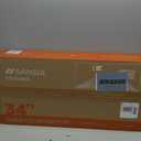 SANSUI 34-Inch Curved Gaming Monitor UWQHD 3440 x 1440 Up to 165Hz Curved 1500R - PIP/PBP, 1ms(MPRT), HDR, 300nits, sRGB 125%, DCI-P3 95%,FreeSync,HDMIx2,DP1.4 x2 (DP Cable Included)