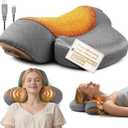 3-in-1 Neck Massager Pillow, Neck Massager for Pain Relief Deep Tissue, Massage Pillow with Heat, Vibration & Airbag Traction, 3D Ergonomic Cervical Hump Corrector Massage for Home Office