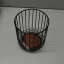 getstar Kitchen Utensil Holder, Large Wire Utensil Holder for Kitchen Counter (W6.2 x H7.5) with Acacia Base