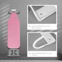 BiJun Ironing Board Hanger Wall Mount, Ironing Board Hanger with 5 Inch Length, Iron Board Holder Wall Mount for Laundry Rooms (White)