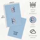 Oyster Coastal Kitchen Towels, Blue Preppy Beach Nautical Hand Towels for Bathroom Decor, The World is Your Oyster Inspirational Dishcloths Dish Towel for Kitchen 16x24 Inches