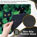 Desk Pad, Cute Black Cats Hidden in Bushes Large Gaming Mouse Pad,Desk Mat for Keyboard and Mouse with Stitched Edges and Non-Slip Rubber Base for Work Game Office Home 31.5x11.8in (Colour14)