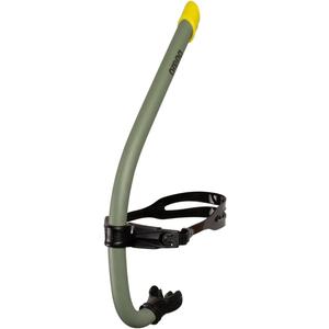 arena Unisex Swim Snorkel III for Adults, Lap Swimming and Training Snorkel, Black, One Size