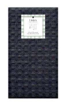 Lintex Chloe Waffle 4 Pack Napkins - Navy
