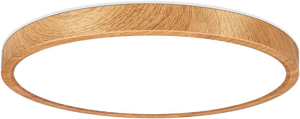 12 Inch LED Ceiling Light Fixture Flush Mount, ABS Mat., 6000K Cool White, 24W Flat Modern Round Closet Lighting Fixtures, 3200LM Low Profile Circle Ceiling Lamp for Bedroom etc.