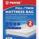 2 PK Twin/Full Mattress Bags for Moving Storage,Waterproof Plastic Full Size Mattress Cover for Moving,Clear Plastic Mattress Protector