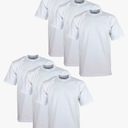 Pro Club Men's 6-Pack Heavyweight Cotton Short Sleeve Crew Neck T-Shirt L