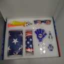 Soccer Fan Gear Set for 2026 World Tournament, Soccer Party Favors Kit with Flag,Scarf, Face Paint, Clapper, Horn&Glasses,Supporter Accessories for Game Day, Sports Event, Gift