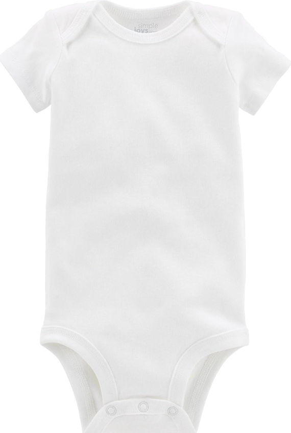 Simple Joys by Carter's Baby 3-Pack Short-Sleeve Bodysuit, 0-3 Months