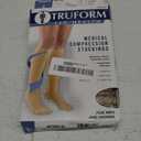 Truform 15-20 mmHg Compression Stockings for Men and Women, Knee High Length, Closed Toe, Beige, X-Large