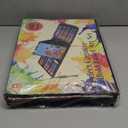 VigorFun Art Supplies, 240-Piece Art Set Crafts Drawing Kits with Double Sided Trifold Easel, Sketch Pads, Crayons, Colored Pencils, Gifts for Kids Girls Boys Teen Ages 4-6-8-9-12 (Black)