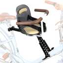Child Bike Seat Front Mount with Guardrail Retractable Baby Bike Seat Toddler for Children 8 Months~5 Years