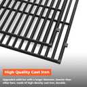 QuliMetal 7637 7635 67060 Grill Replacements for Weber Spirit E210,E220,S210,S215,Spirit 200 & GS4 Spirit II E210,Spirit II E220 with Front Control, Flavorizer Bars+Grates+Heat Deflector