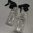 Arkeiliy 2-Pack Leakproof Spray Bottles (300ml/10oz) - Adjustable Nozzle for Fine Mist & Jet Stream | Premium Refillable Plastic Bottles for Hair Styling, Plant Misting, Cleaning Solutions (Clear)