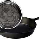 Lodge Cast Iron Buffalo Nickel Skillet, 10.25 Inch