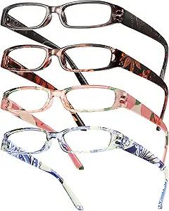 Gaoye 1.5 Readers for Women, Blue Light Blocking Reading Glasses, Stylish Reading Glasses for Women in 4 Patterns