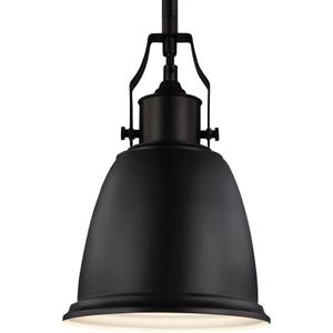 Feiss Lighting-Hobson-Pendant 1 Light in Transitional Style-7.5 Inch Wide by 11.75 Inch High-Oil Rubbed Bronze Finish-Oi