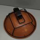 Bird Bath Deck Mounted 12 Inches, Deck Adjustable Steel Clamp 3.5 Inches, Balcony Railing Birdbaths Unheated (Brown)