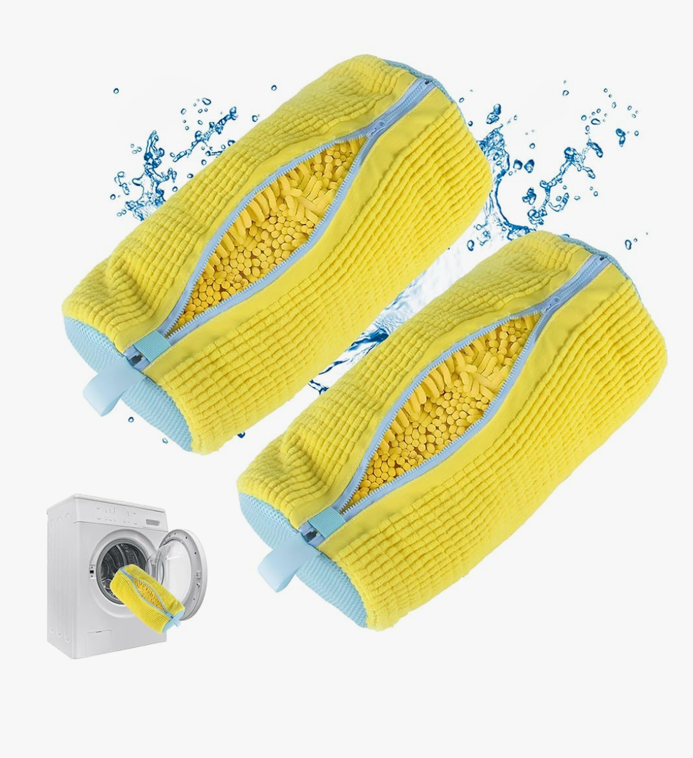 Shoe Washing Machine Bag, Sneaker Cleaning Laundry Shoe Bag for Washer Dryer 2PCS