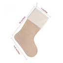 DECORA Natural Jute Burlap Christmas Stocking Fireplace Hanging for Gifts Goodies Handmade Projects Set of 6