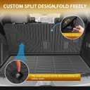 Powerty Floor Mats for 2021-2025 2026 Chevy Chevrolet Suburban/GMC Yukon XL 7 Seats, All Weather TPE Custom Cargo Liner Seat Back Covers Protectors Replacement for Chevy Chevrolet Suburban Accessories