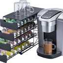 k cup Holders for Counter Small for Keurig k-cup Holder for mr Coffee for Tea (84 pods-4 tiers)