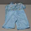 IMEKIS Toddler Kids Boys Back to School Outfit Buttons Shirt Top with Shorts Pencil Print Kindergarten Clothes 2-8T (5-6 Years, Aqua Book)