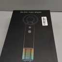 Hair Dryer, 160000 RPM High-Speed Ionic Blow Dryer with Magnetic Diffuser, Fast-Drying Hair Dryer for Women, 500M Negative Ions Frizz Control, Low-Noise Hairdryer for Home & Salon (Gray)