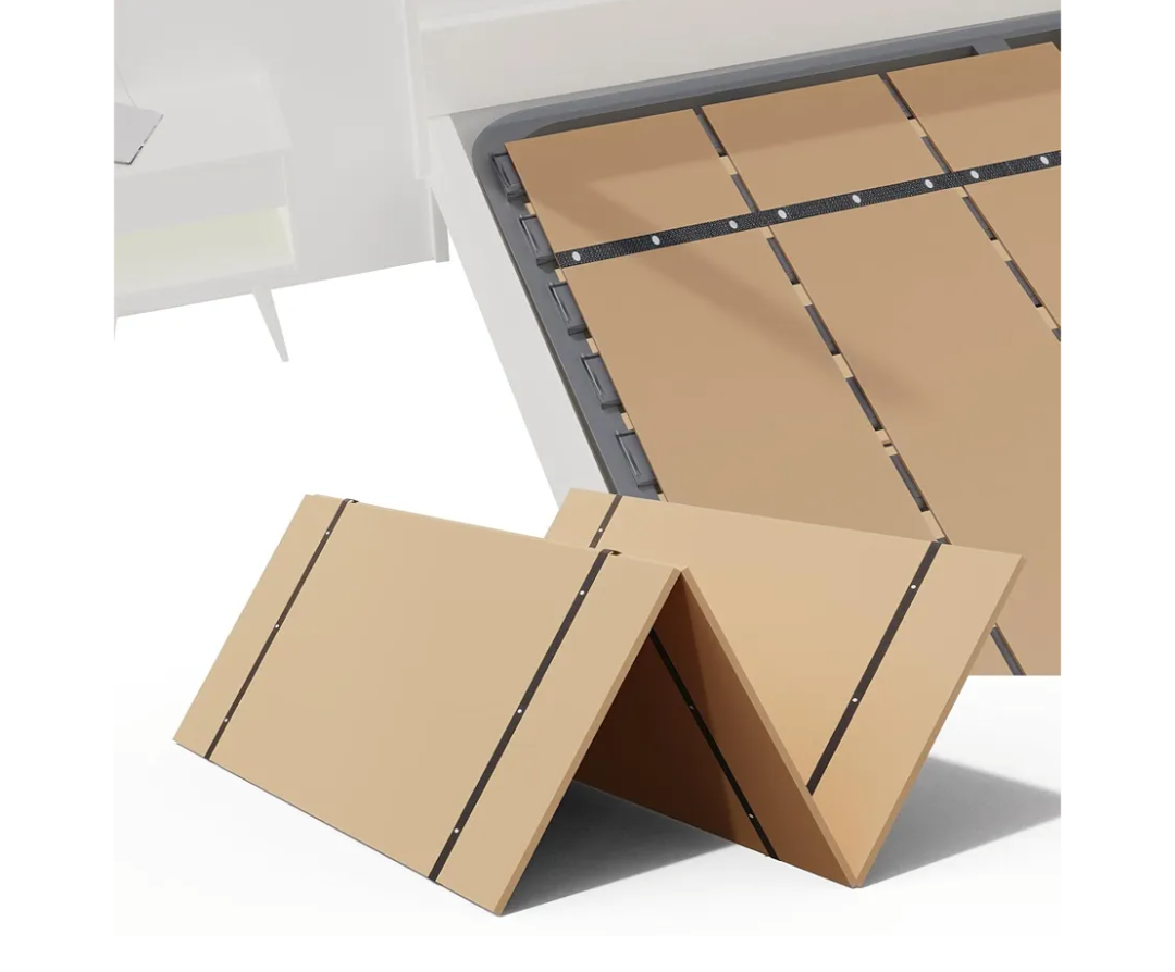 Bunkie Board, 6mm Thin, Large Queen Size (60 x 80 in)Heavy Duty Bed Panels Foldable Box Spring, Bed Support Slats under Mattress | Modular Portability Design, Easy Setup, Foldable, Low-Profile Design