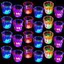 Esdabem Light Up Shot Glasses Set of 16 Party Favors Adults Funny Shot Glasses Led Shot Glasse Glow in the Dark Party Shot Glass Party Cups Decorations for Birthday Wedding Bachelorette Parties