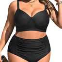 Tempt Me Women Plus Size Underwire Bikini - Two Piece High Waisted Swimsuits Bathing Suit 2025 Swimwear Size 20W
