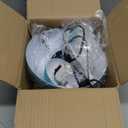 COSYLUX Modern Small Table Lamp for Bedroom, Cute Dome Shade Reflecting Light Reading Lamp for Living Room, Kid's Room, Study, Office, Beside Bedside Nightstand Desk Lamp(Turquoise Blue)