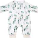 Baby Sleep Suit 1.0TOG Long Sleeve Wearable Blanket with Legs, Soft Sleeping Bag with Feet  (X-Large, Greenleaf)
