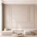 Pangda 3 Set Peel and Stick Wall Molding Kit Panel, 32x47in+63x47in